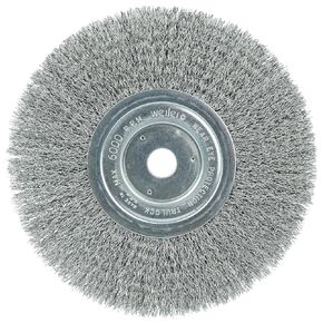 Weiler 01178 8" Narrow Face Crimped Wire Wheel, .014" Steel Fill, 3/4" Arbor Hole, Made in The USA (Pack of 2)