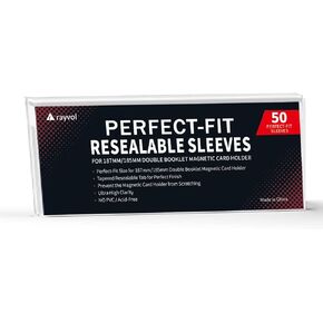 Rayvol Resealable Team Bags for 35PT Magnetic Card Holders, Exact Fit Sleeves for 35 PT Card Holders (300 Count)