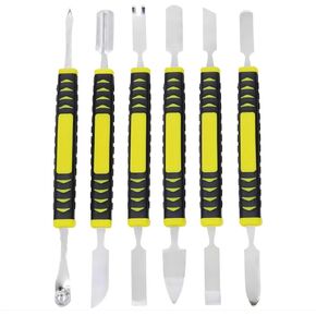 Metal Crowbar 6-Piece Set,Electronic Product Repair Tool Kit,Installation Tool,Mini Multi Household Appliance Removal Tool for Cell Phone,Computer, Eyeglasses, Small Digital Appliances.