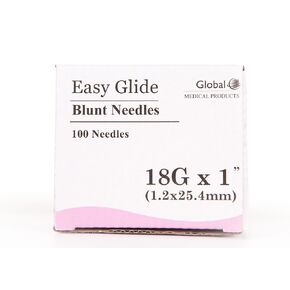 (Qty 100) 18 ga x 1" Dispensing Needle, Blunt Tip