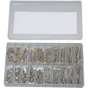 200 Pcs Watch Screw Tube, Stainless Steel Watch Band Link Pin 1.3mm Width Watch Strap Connection Rod Screw Link Pins,10mm-28mm,(Not Include Screw)