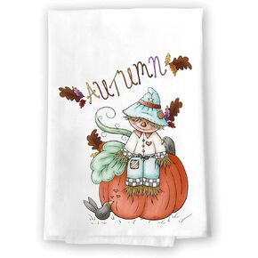 Fall Decor | Fall Decorations Kitchen Towels | Fall Hand Towels For Bathroom | Pumpkin Decor | Autumn Table Decorations | Harvest Thanksgiving Halloween Gnomes