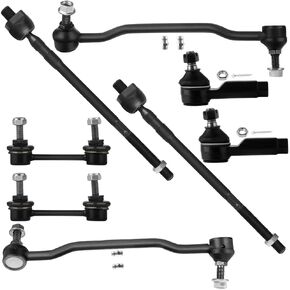 SCITOO 8pcs Suspension Kit 2 Rear 2 Front Sway Bar End Links 2 Inner 2 Outer Tie Rod Ends Fit 2002-2004 For Nissan Altima 2004-2008 For Nissan Maxima K90684
