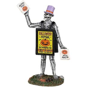 Lemax Spooky Town Sandwich Board Skeleton #22102