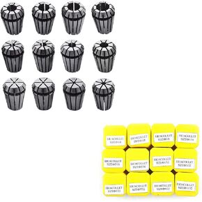 12-Pack ER16 Spring Collet Set for CNC Milling Lathe Tool Engraving Machine