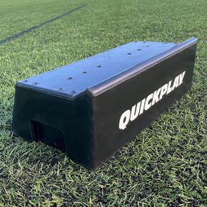 QUICKPLAY Replay Defender & Block System - Adjustable Height Replay Defender with Dual Angle Replay Block Portable Modular Soccer Rebounder (Replay Block Only)