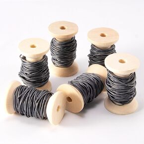 Dr.Fish 6 Spools Fly Tying Lead Wires 0.02/0.03/0.04" DIY Lead Core Wire Fly Tying Materials Soft Round Lead Wires for Fly Tying Supplies (5.5 yds/roll)