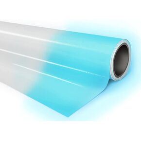 VViViD Blue Glow in The Dark Vinyl Wrap Luminous Adhesive Film 1ft x 2ft Air Release DIY Decal Sheet