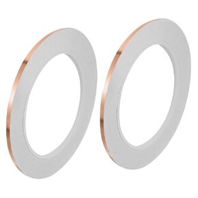 PATIKIL 2 Pcs Copper Foil Tape 0.12 Inch x 82 Feet 0.05mm Thick Single Sided Conductive Adhesive EMI Shielding for Electronics, Circuits, Grounding