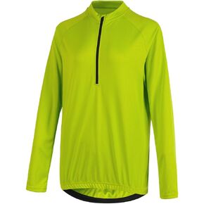 Men's Cycling Jersey with3 Back Pockets Lightweight Breathable Quick-Drying Half-Zip Cycling Long Sleeve