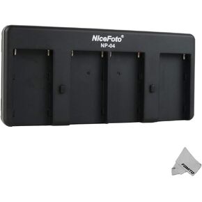 Nicefoto NP-04 NP-F Battery to V-Mount Battery Converter Adapter Plate 4-Slot