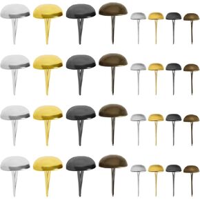 SG Store 320Pcs Handbag Feet Studs Bottom Stud Purse Feet Round Brads Nailheads Studs 8mm/15mm for Purse Handbag Bag Leather,4 Colors