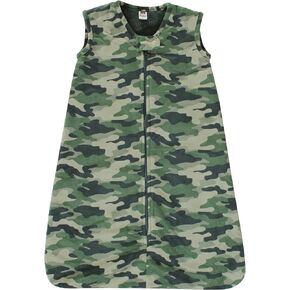 Hudson Baby Unisex Baby Plush Faux Fur Sleeping Bag, Wearable Blanket, Camo, 6-12 Months