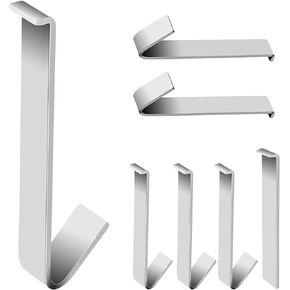 6 Pack No Damage Aluminum Alloy Hook Without Require Drilling, Hooks for Fiber Cement Board Siding(Installation Tool Included)