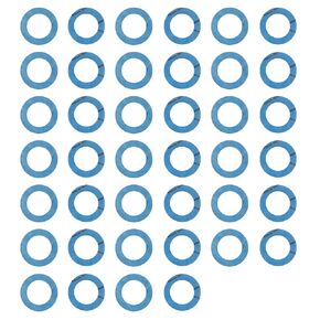 40 pcs Oil Drain Plug Seal Gaskets, CNYMANY 3/8-16 Lower Unit Drain Plug Seal Washers, Gearcase Lube Drain Screw Washer Replacement for Most Mercury Mariner Mercruiser Outboards 12-19183 18-2244