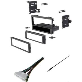 ASC Car Stereo Dash Kit, Wire Harness, and Antenna Adapter to Install a Single Din Radio for Some 2000-2006 Buick Lesabre, 2001-2003 Oldsmobile Aurora, 2000-2005 Pontiac Bonneville - No Premium Amp