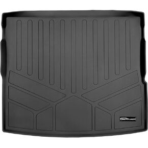 SMARTLINER All Weather Custom Fit Cargo Liner Trunk Floor Mat Black Compatible with 2016-2022 BMW X1 Cargo Fits Without Spare Tire