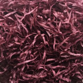 InsideMyNest Burgundy Shredded Tissue Paper Maroon Shred Gift Box Hamper Acid-free Colorfast 100g