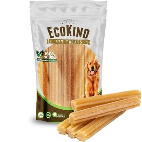 EcoKind Pet Treats مضغ التشورو بنكهة الدجاج الذهبي الفاخر | مضغ جبن الهيمالايا الطبيعي بالكامل للكلاب الصغيرة والكبيرة | يبقي الكلاب مشغولة وتستمتع بالاستخدام الداخلي والخارجي (10 أعواد)