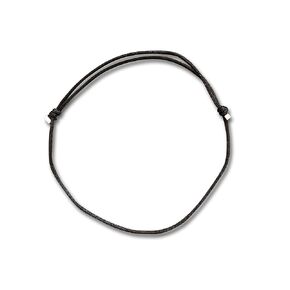 LADY Wan Handmade Protection Black String Lucky Rope Bracelet Thin with 925 Sterling Silver Beads