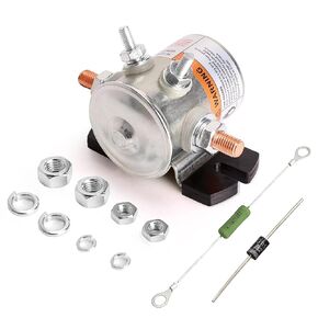 #70 Series Continuous Duty Solenoid Relay for 36 Volt EZGO Electric Golf Cart, Includes Resistor & Diode, OEM# 27855G01 11761G1 27855G02