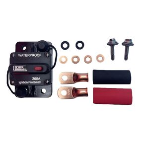 Truck Upfitters Surface Mounted 100A Circuit Breaker (12V-48V, 100 Amp) for DC Automotive and Marine/Boat use: Main Power Breaker, Audio, Winches, Solar, Lighting, Electric Motors & Other Accessories.