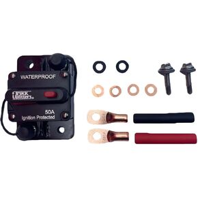 قاطع دائرة 100 أمبير مُثبت على سطح الشاحنة (12 فولت - 48 فولت، 100 أمبير) للسيارات التي تعمل بالتيار المستمر واستخدام السفن/القوارب: قاطع الطاقة الرئيسي، والصوت، والروافع، والطاقة الشمسية، والإضاءة، والمحركات الكهربائية وغيرها من الملحقات. in Kuwait