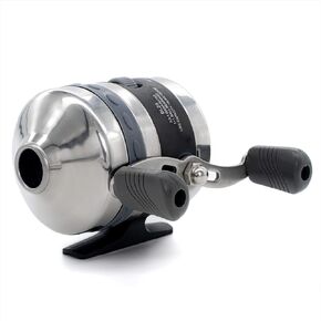 BALLISTA BL25 Spincast Bowfishing Reel Slingshot Bow Fishing, Stainless Steel, Left/Right Reversible Handle, 3.3:1 Gear Ratio, Strong Line 5# 40 Yards 0.37mm/50lb