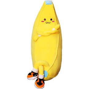 Bananaplush Stuffed Animal Cute Fruit Plushie Hugging Pillow Long Plush Toys Sleeping Doll Gift for Birthday, Valentine, Christmas