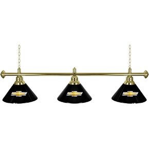 Chevrolet 3 Shade Brass Billiard Lamp
