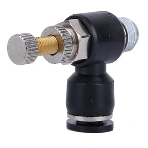 Garosa Air Pipe Adjustable Joint, Cutting Machine C02 Gas Nozzle Valve Engraving Machine Nozzle Air Valve Connect Air Pump Air Compressor(Air Pipe 6mm;Thread Dia.9.7;Adjustable)