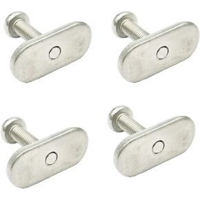 M5x20 Rail Track Screws Track Nuts Stainless Steel Screws Nuts Hardware Replacement Kit Accessories for Kayak Canoes Boats Rails Watercraft 4 Pack
