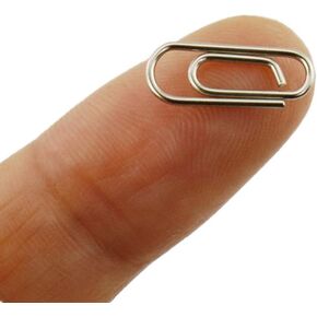 50 Count Gold Mini Paper Clips 3/5 Inch Tiny Paperclip Super Cute Metal Bookmarks Clip (Gold)