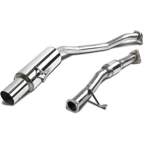 DNA MOTORING CBE-HS2000-AP1 Dual Muffler Catback Exhaust System [Compatible with 00-03 Honda S00]