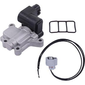 MOTOKU IAC Idle Air Control Valve and Connector Wire for Honda Accord 2003-2005 Element 2003-2006 with Gasket