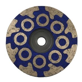 4 Inch Diamond Resin Filled Cup Wheel Grinding Wheel for Granite,Concrete and Tile with 5/8"-11 Thread(Fine)