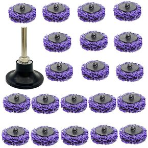 21 Pack 2’’ Strip Disc Wheel for Angle Grinder Abrasive Quick Change Easy Strip Discs Stripping, with 2’’ Disc Pad Holder, Sanding Disc for Paint Removal Stripping Wheel for Sander