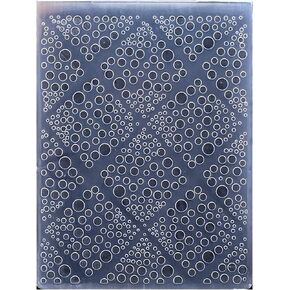 Kwan Crafts Diamond Bubble Plastic Embossing Folders for Card Making Scrapbooking and Other Paper Crafts, 10.5x14.5cm
