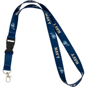 Desert Cactus United States Naval Academy Lanyard Midshipmen Navy USNA Car Keys ID Badge Holder Lanyard Keychain Detachable Breakaway Snap Buckle (Blue)