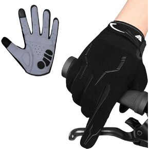 Cycling Gloves for Men Full Finger BMX Bike Mountain Bike Gloves Grips Bicycle Touchscreen MTB Gloves Padded Anti-Slip Riding Gloves for Men Women Wheelchairs Road Bike