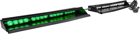 SolarBlast 48W AMBER LED شريط ضوء تحذير ستروب [48 وضع فلاش] [Plug-N-Play] [ملاءمة عالمية] شريط إضاءة داخلي للطوارئ وامض أصفر لمركبات الشاحنات in Kuwait