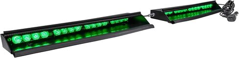 SolarBlast 48W AMBER LED شريط ضوء تحذير ستروب [48 وضع فلاش] [Plug-N-Play] [ملاءمة عالمية] شريط إضاءة داخلي للطوارئ وامض أصفر لمركبات الشاحنات in Kuwait