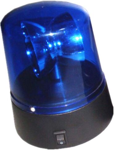 EKDJKK 3 بوصة دوارة حمراء وامضة منارة حفلة مصباح DJ ستروب ضوء، 360 درجة وامض مضيئة أضواء تحذير السلامة الطوارئ LED سيارة الشرطة أضواء صفارة الإنذار القوية (أزرق، الحجم: 2PCS) in Kuwait