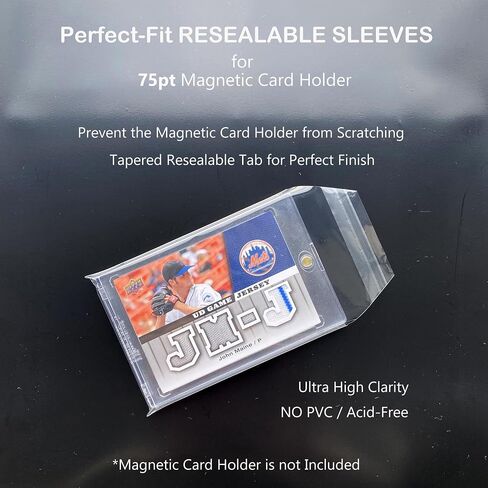 Rayvol Resealable Team Bags for 35PT Magnetic Card Holders, Exact Fit Sleeves for 35 PT Card Holders (300 Count) in Saudi Arabia
