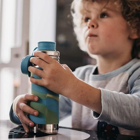 Pura Sport Big Mouth Silicone Sport Straw Top - مانع للتسرب والانسكاب، خالي من البلاستيك، معتمد من MadeSafe، سيليكون طبي - يناسب جميع الزجاجات الرياضية - نعناع in Saudi Arabia