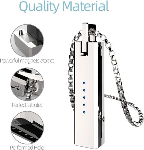MIJOBS Necklace Compatible with Fitbit Flex 2 Band Stainless Steel Pendant Metal Jewelry Accessory for Girl Women Men in Saudi Arabia