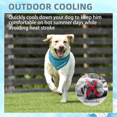 PUPTECK الكلب باندانا التبريد للصيف الحار، 4 حزمة الربيع القط الحيوانات الأليفة وشاح مناشف التبريد الفورية، الجليد الرقبة برودة يلتف للكلاب الصغيرة والمتوسطة الكبيرة in Kuwait