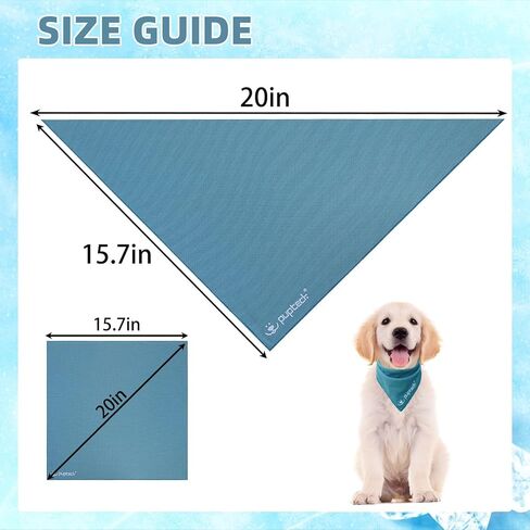 PUPTECK الكلب باندانا التبريد للصيف الحار، 4 حزمة الربيع القط الحيوانات الأليفة وشاح مناشف التبريد الفورية، الجليد الرقبة برودة يلتف للكلاب الصغيرة والمتوسطة الكبيرة in Kuwait