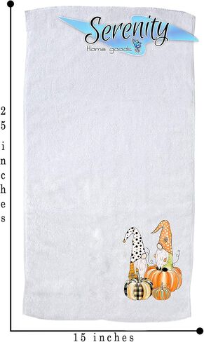 Fall Decor | Fall Decorations Kitchen Towels | Fall Hand Towels For Bathroom | Pumpkin Decor | Autumn Table Decorations | Harvest Thanksgiving Halloween Gnomes in Kuwait