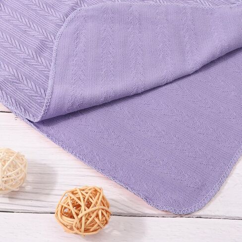 BQUBO Baby Swaddle Blankets for Girls, 4PCS Newborn Accessories Set with Matching Hat and Bow Headband with Card in Saudi Arabia